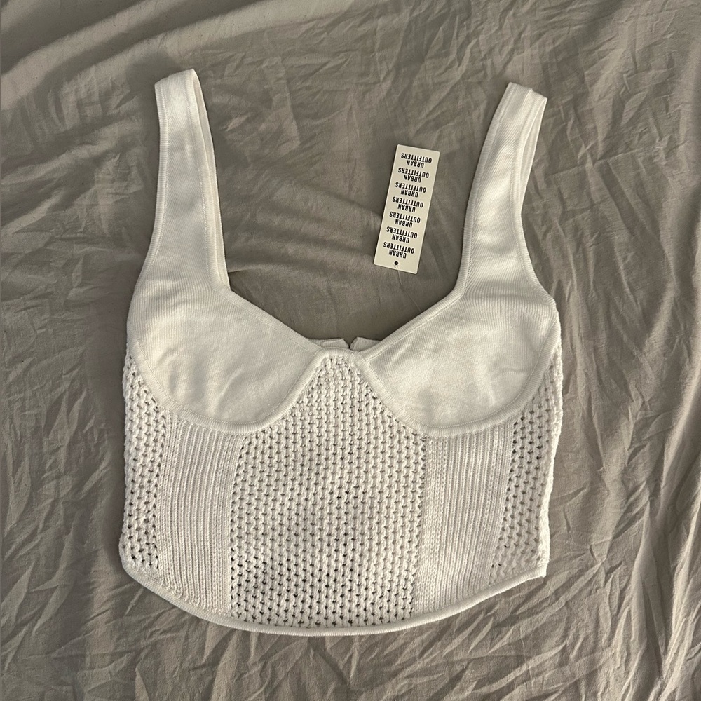 Knit corset tank UO